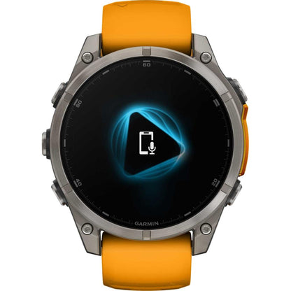 Garmin Fenix 8 Premium Multisport GPS Kol Saati Sapphire Amoled 47mm Turuncu 010-02904-11
