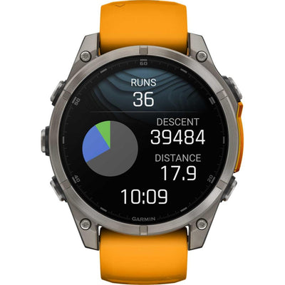 Garmin Fenix ​​8 Premium Multisport GPS Watch Sapphire AMOLED 47mm Orange 010-02904-11 