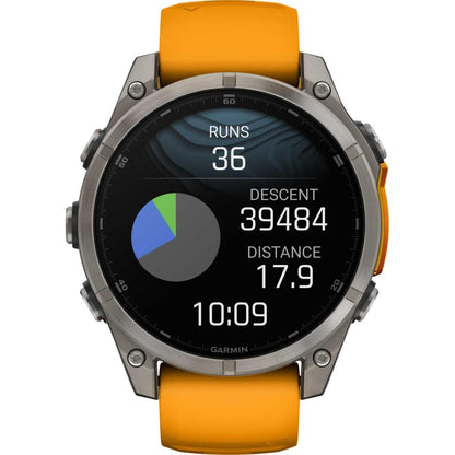 Garmin Fenix 8 Premium Multisport GPS Kol Saati Sapphire Amoled 47mm Turuncu 010-02904-11