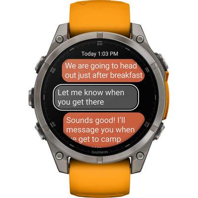 Garmin Fenix ​​8 Premium Multisport GPS Watch Sapphire AMOLED 47mm Orange 010-02904-11 