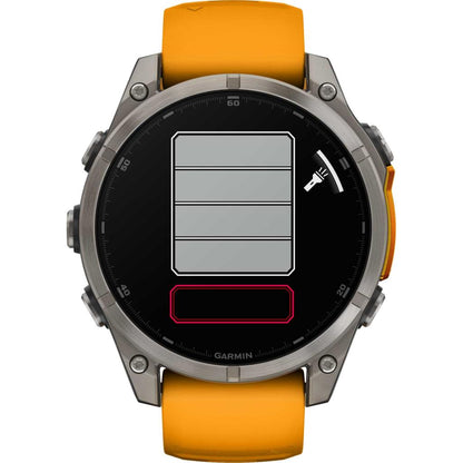 Garmin Fenix 8 Premium Multisport GPS Kol Saati Sapphire Amoled 47mm Turuncu 010-02904-11