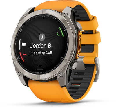 Garmin Fenix ​​8 Premium Multisport GPS Watch Sapphire AMOLED 51mm Orange 010-02905-11 