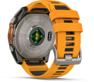 Garmin Fenix ​​8 Premium Multisport GPS Watch Sapphire AMOLED 51mm Orange 010-02905-11 