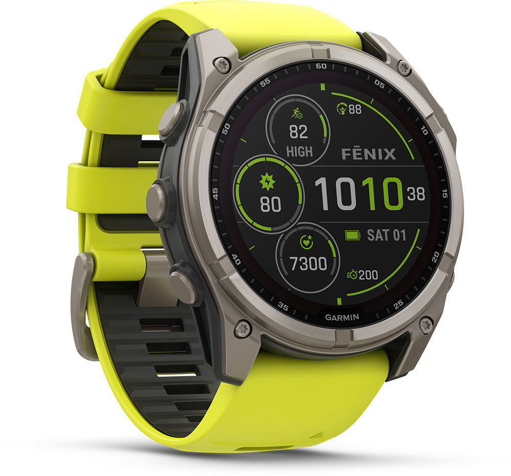Garmin Fenix 8 Premium Multisport GPS Kol Saati Sapphire SOLAR 51mm Yeşil 010-02907-21
