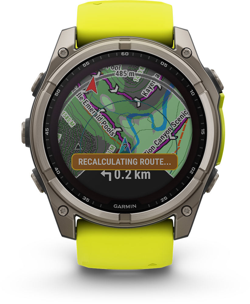 Garmin Fenix 8 Premium Multisport GPS Kol Saati Sapphire SOLAR 51mm Yeşil 010-02907-21