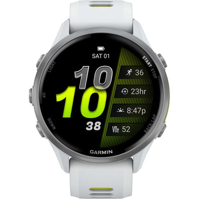 Часы Garmin Forerunner 970 Premium GPS Watch, белые, артикул 010-02969-11 