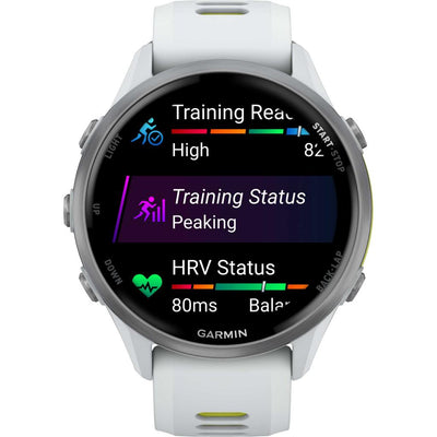 Часы Garmin Forerunner 970 Premium GPS Watch, белые, артикул 010-02969-11 