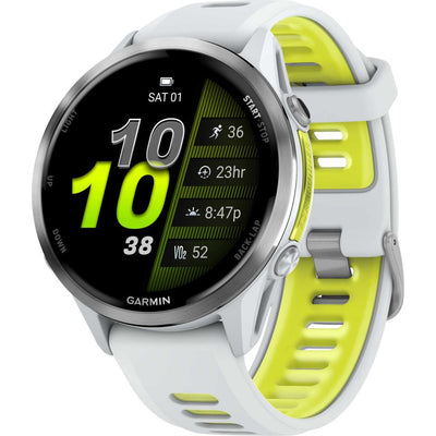 Часы Garmin Forerunner 970 Premium GPS Watch, белые, артикул 010-02969-11 
