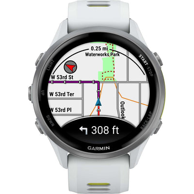 Часы Garmin Forerunner 970 Premium GPS Watch, белые, артикул 010-02969-11 