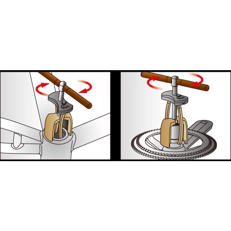 ICETOOLZ Monoblock and Middle Bearing Removal Apparatus