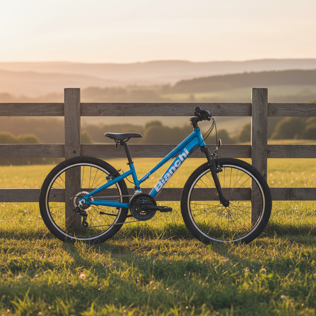 Bianchi XR24.3 ahşap çit yanında