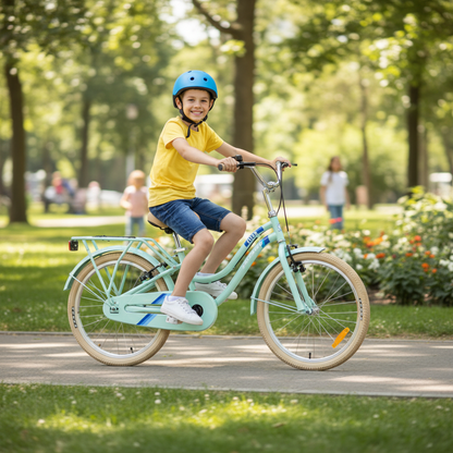 Salcano Flyer 20 parkta bisiklet sürüşü