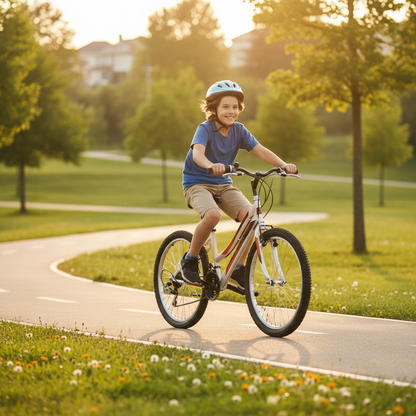 Salcano Excel 24 bisiklet yolunda keyif