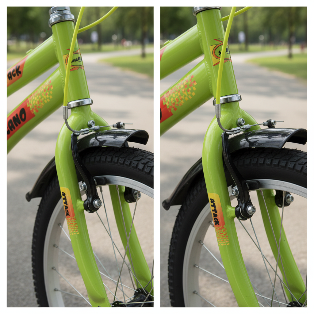 Salcano Attack 20 V-fren ve kadro detayı