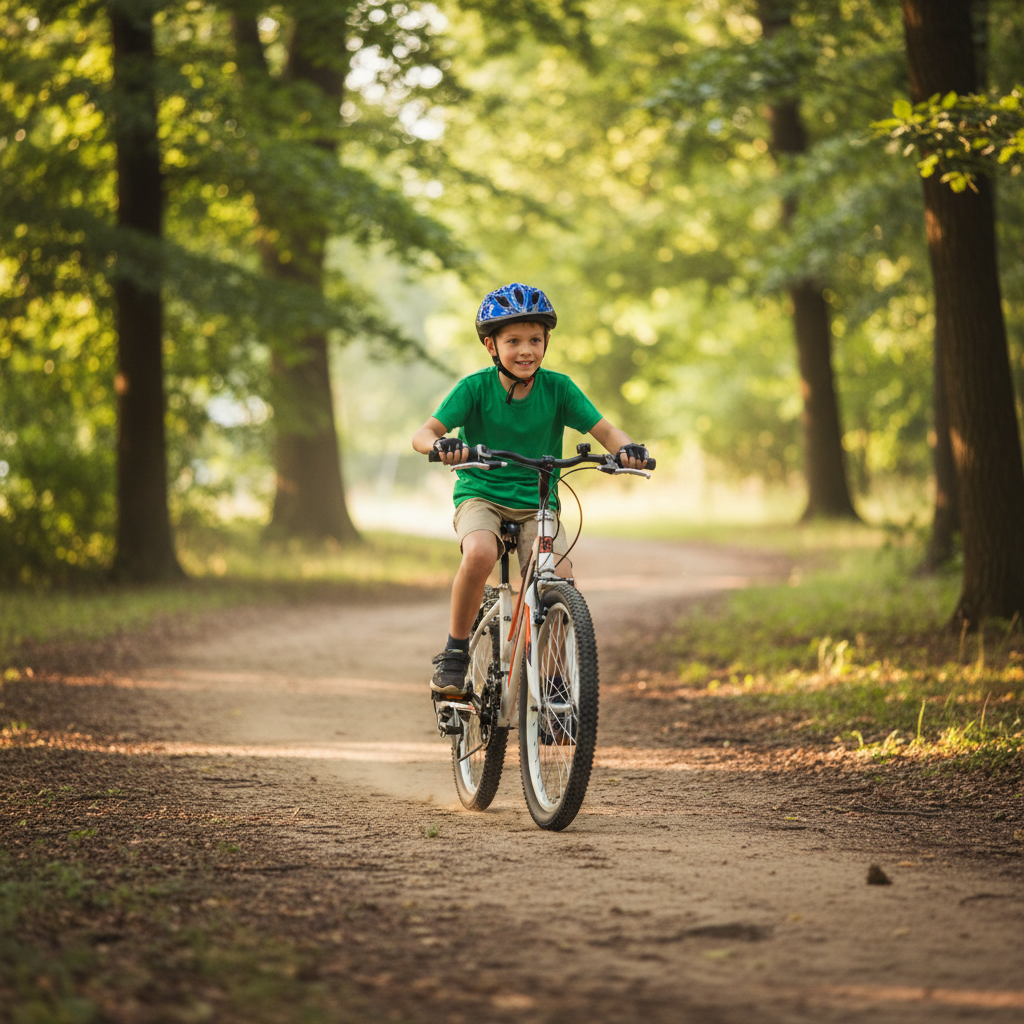 Salcano Excel 24 parkurda genç sürücü