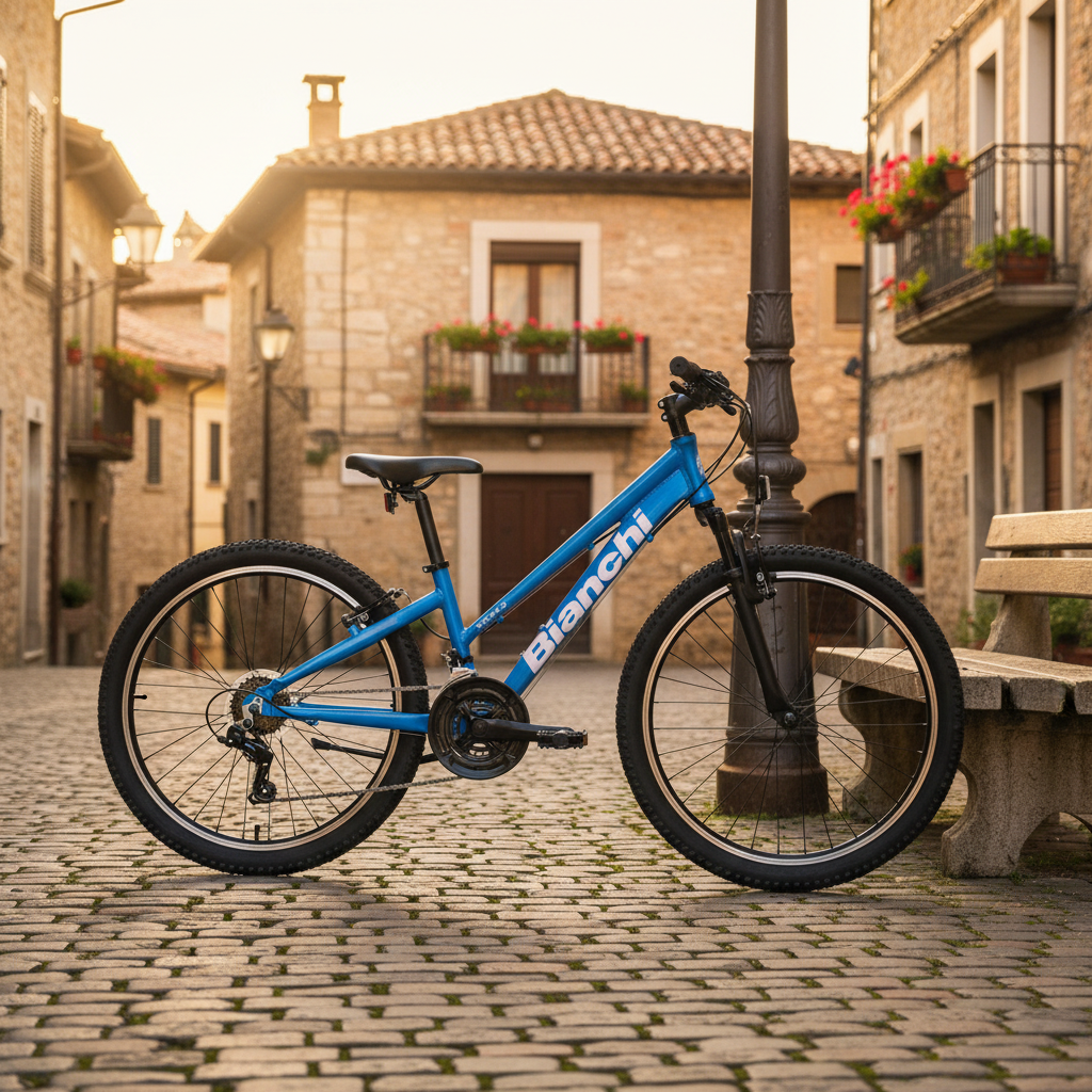 Bianchi XR24.3 taş döşeli sokakta