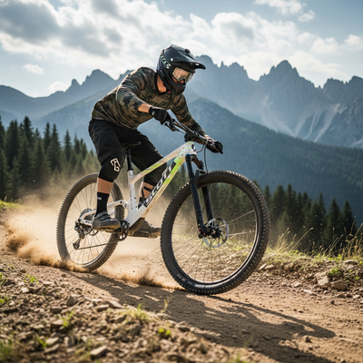 Scott Spark RC Comp Karbon Dağ Bisikleti - Aksiyon Çekimi