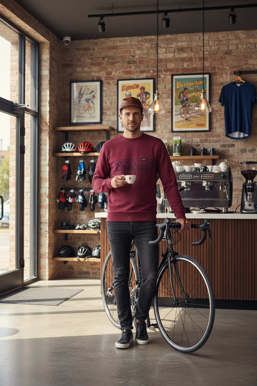 Santini TRADIZIONE Sweatshirt lifestyle çekimi