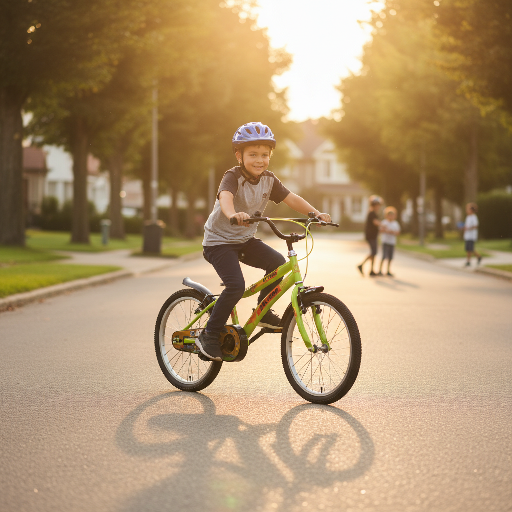 Salcano Attack 20 bisiklet yolunda sürüş