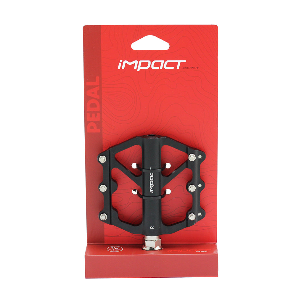 Impact CREEP Alüminyum Bisiklet Pedalı Tek Rulmanlı Siyah PDL-233