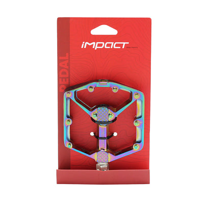 Impact O-SLICK Alüminyum Bisiklet Pedalı Tek Rulmanlı Rainbow PDL-228