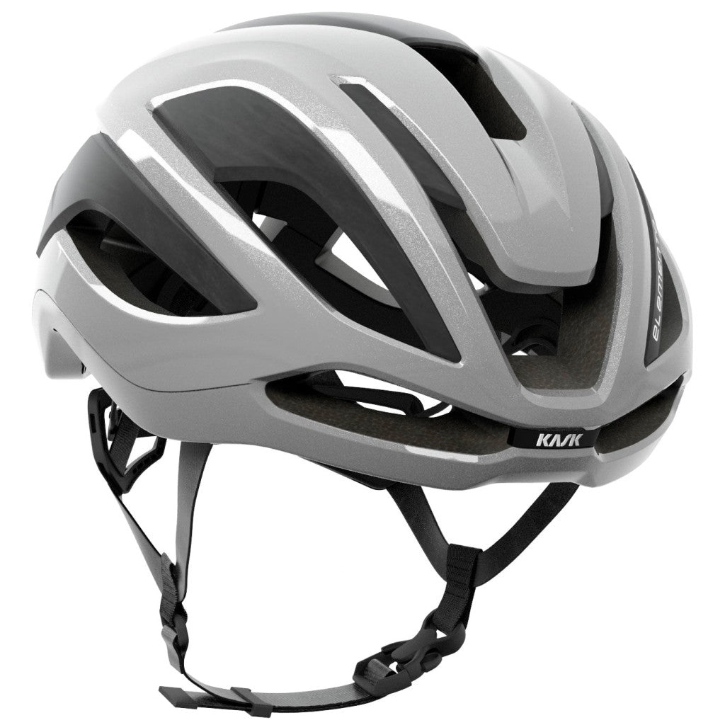 Kask Elemento Karbon Yol Bisikleti Kaskı Gümüş Medium