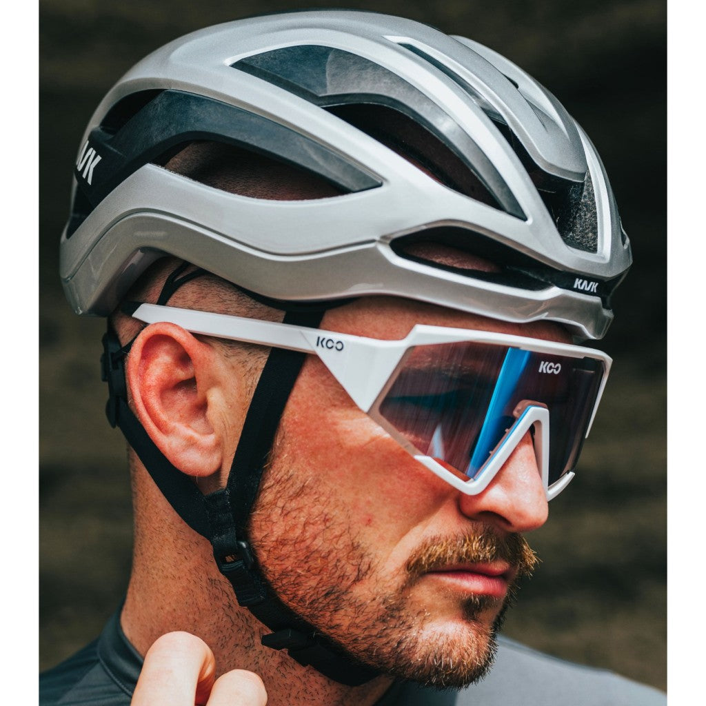 Kask Elemento Karbon Yol Bisikleti Kaskı Gümüş Medium