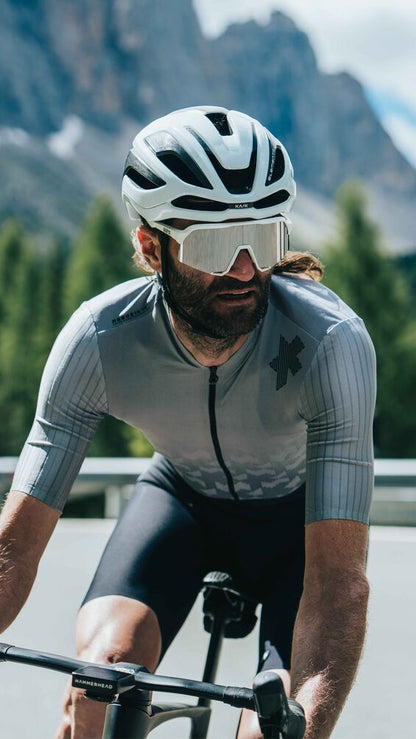 Kask Elemento Yol Bisiklet Kaskı Beyaz Large