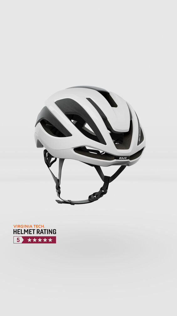 Kask Elemento Yol Bisiklet Kaskı Beyaz Large