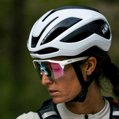 Kask Elemento Yol Bisiklet Kaskı Beyaz Large