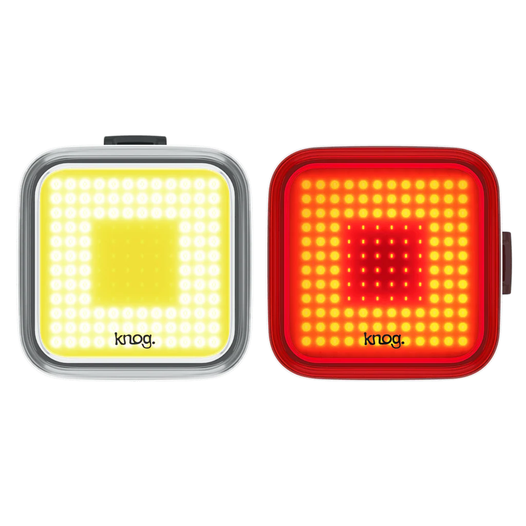 Knog Blinder Square Twinpack Usb Şarjlı Ön Arka Bisiklet Aydınlatma Seti 200 Lümen FST-415