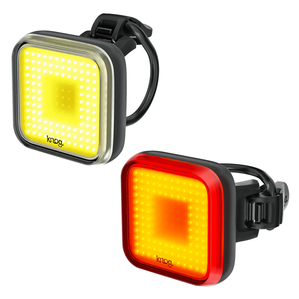 Knog Blinder Square Twinpack Usb Şarjlı Ön Arka Bisiklet Aydınlatma Seti 200 Lümen FST-415
