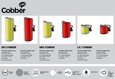 Knog Lil Cobber Usb Şarjlı Bisiklet Arka Lambası 50 Lümen STP-211