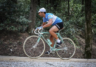 Koleksiyonluk Santini Retro Bianchi Bisiklet Forması PE942PLBIANC