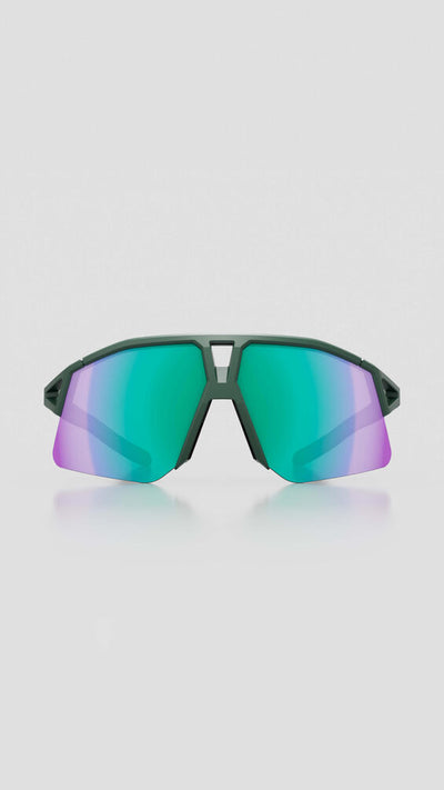 Солнцезащитные очки Koo Hype, зелёные матовые с зелёным зеркальным покрытием, OEY00013833 