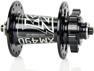 Koozer Xm490 Front Rear Bearing Hub Set 32 ​​Holes Qr Latch 6 Screw Disc Compatible
