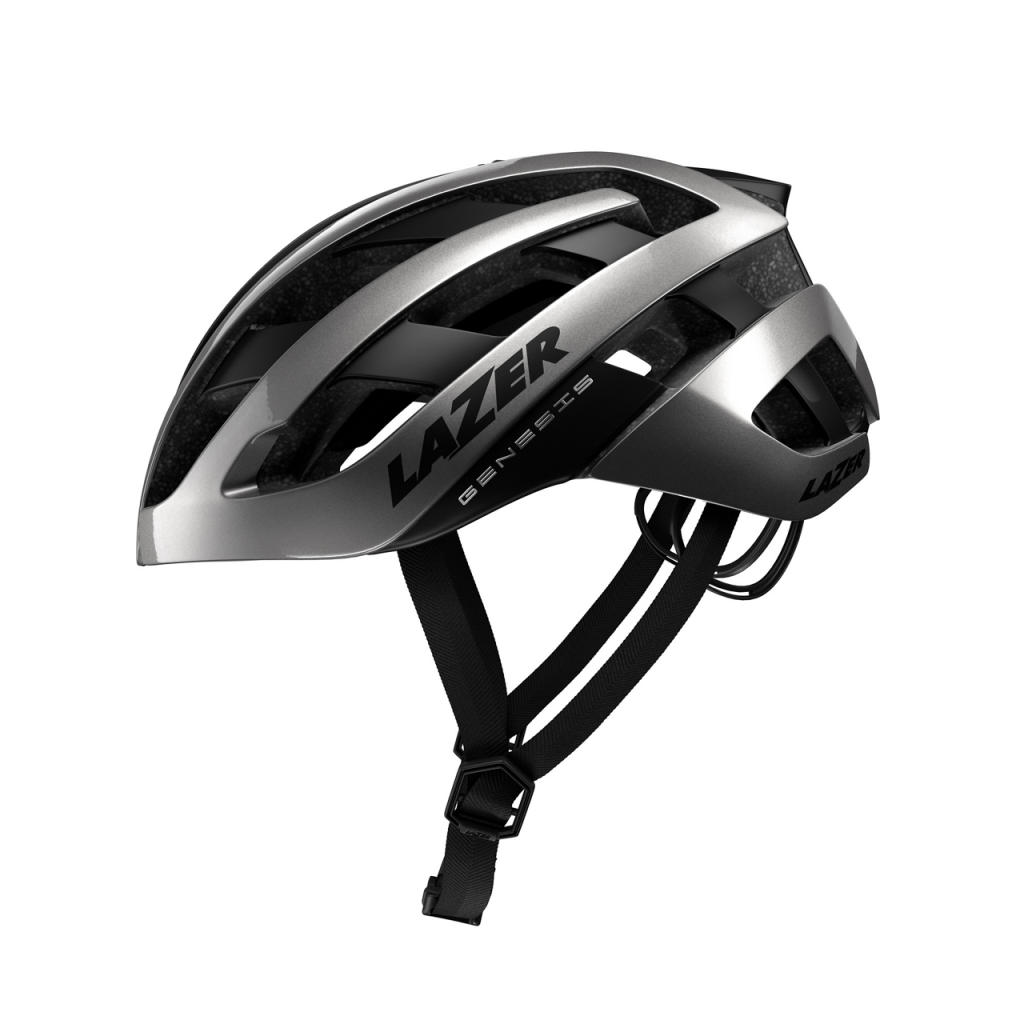 Lazer Genesis Mips Road Bike Helmet Glossy Titanium Medium 55-59cm