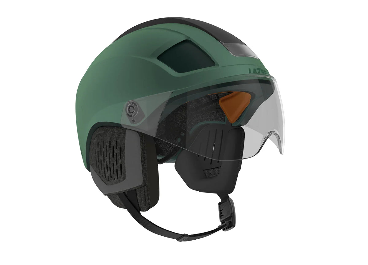 Lazer HMT Nova Kineticore Vizörlü Bisiklet Kaskı CE-CPSC-NTA M+LED+WKT Matte Green Emerald Medium BLC2647893934