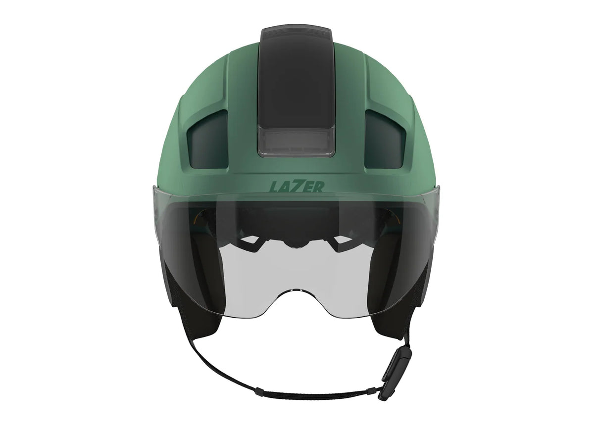 Lazer HMT Nova Kineticore Vizörlü Bisiklet Kaskı CE-CPSC-NTA M+LED+WKT Matte Green Emerald Medium BLC2647893934