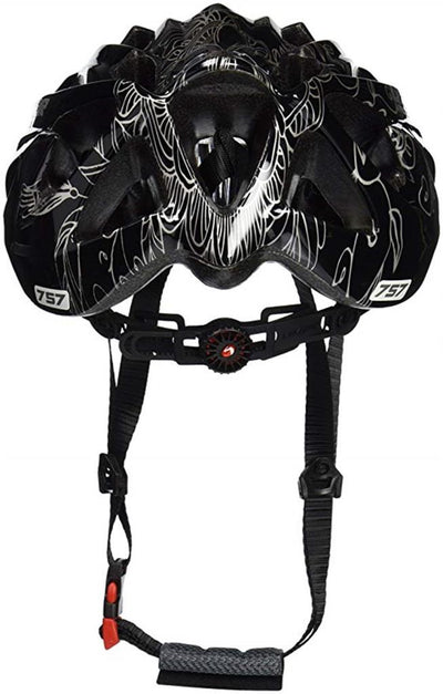 Limar 757 Superlight Glossy Black Flower Patterned Bicycle Helmet 