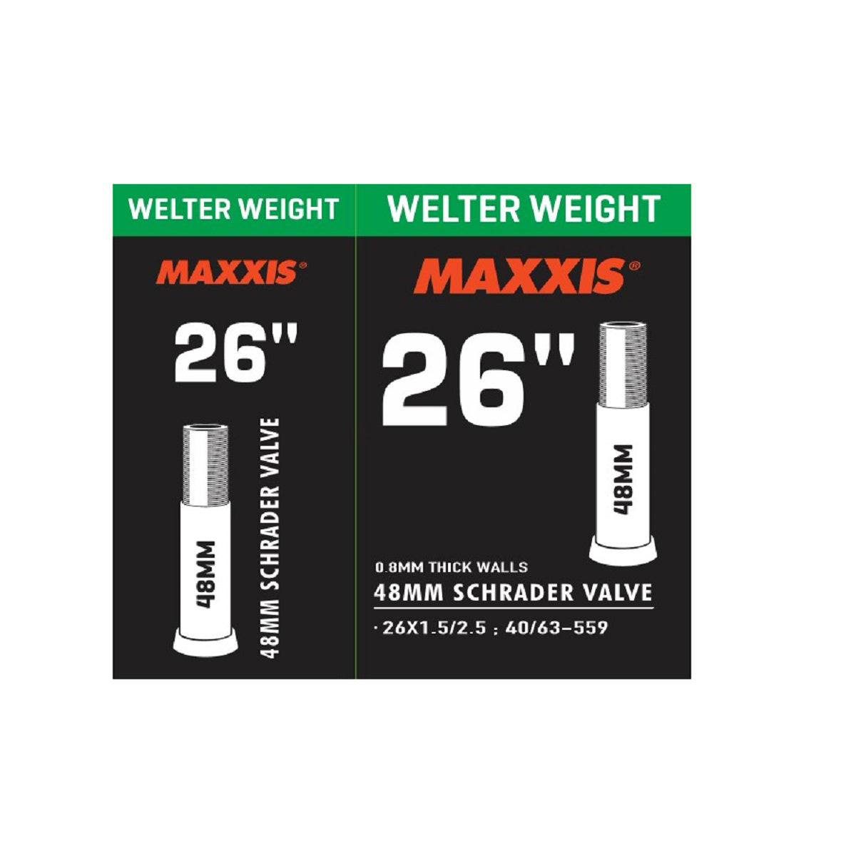 Maxxis 26x1.5/2.5 48mm Kalın Sibop İç Lastik AV48