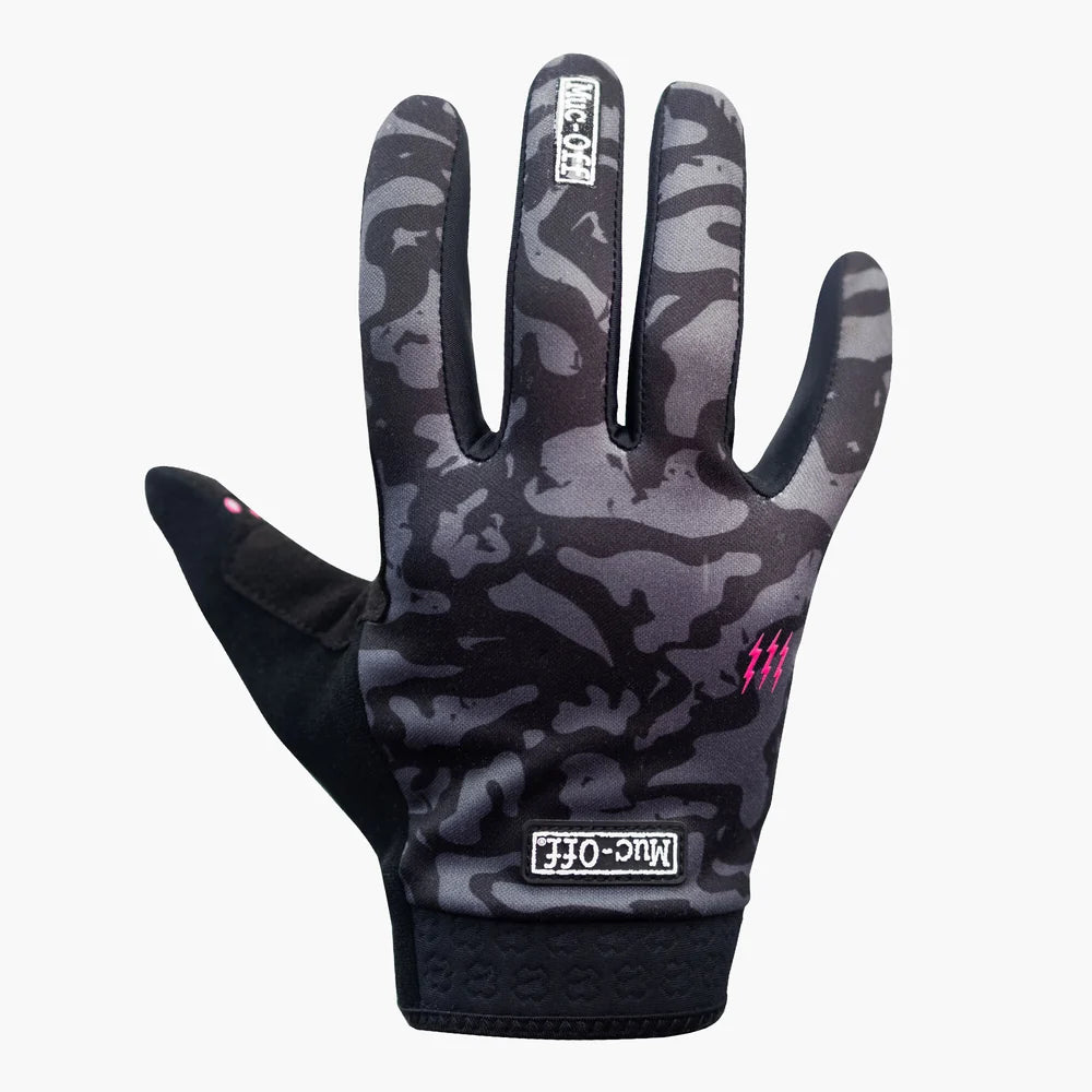Muc-Off Rider Gloves Grey Camo Uzun Parmak Eldiven