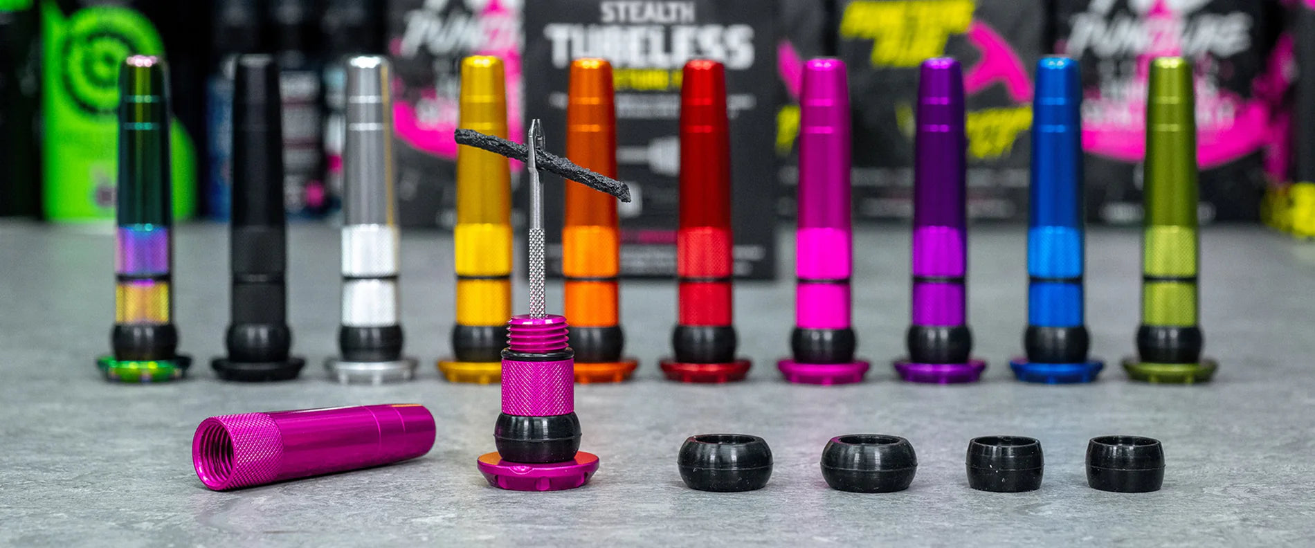 Muc-Off Stealth Tubeless Puncture Plug Gizli Tubeless Tamir Seti