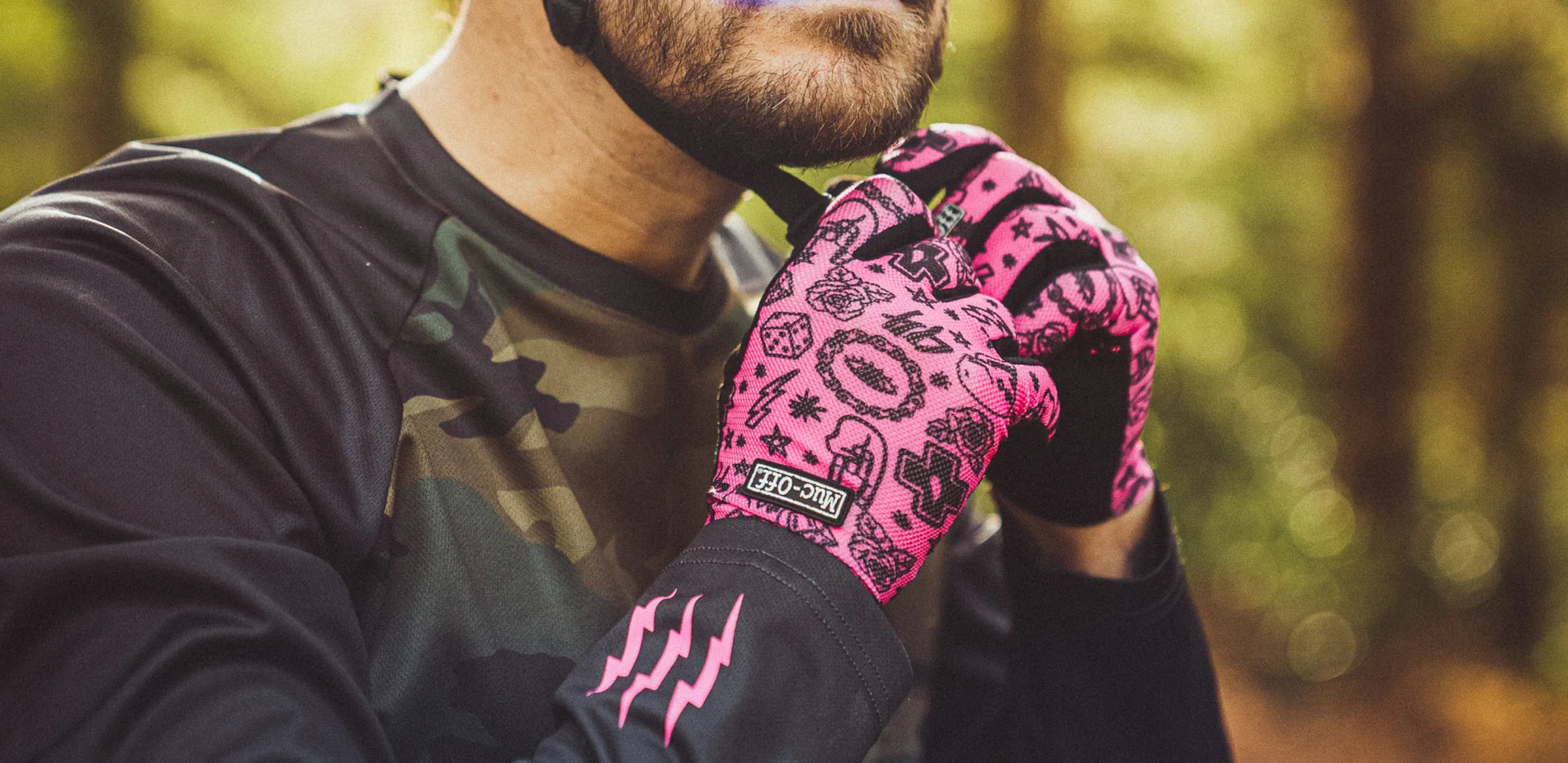 Muc-Off Summer LightWeight Mesh Ride Gloves Uzun Parmak Eldiven