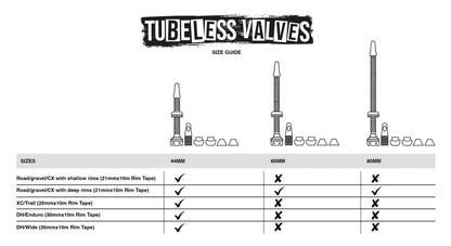 Muc-Off V2 Tubeless Valf 44mm Oilslick Multicolor