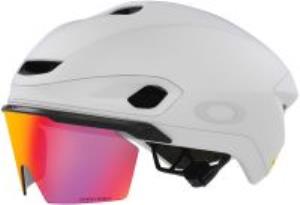 Oakley ARO7 Road Mips BOA Ionic+ Road Bike Helmet with Glasses Prizm Iridium 2025 Model FOS901512 9XL Matte White Prizm Road Medium
