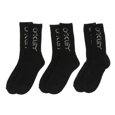 Oakley B1B 2.0 3-Piece Socks Set FOS900277 02E Blackout 