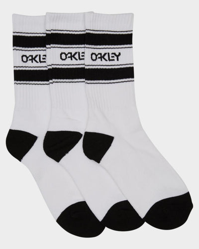 Oakley B1B Icon 3-Piece Socks Set FOS900353 100 White Large 