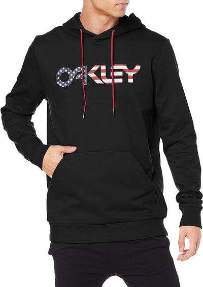 Oakley B1B PO Hoodie 2.0 Hooded Sweatshirt Black American Flag FOA402599-01V
