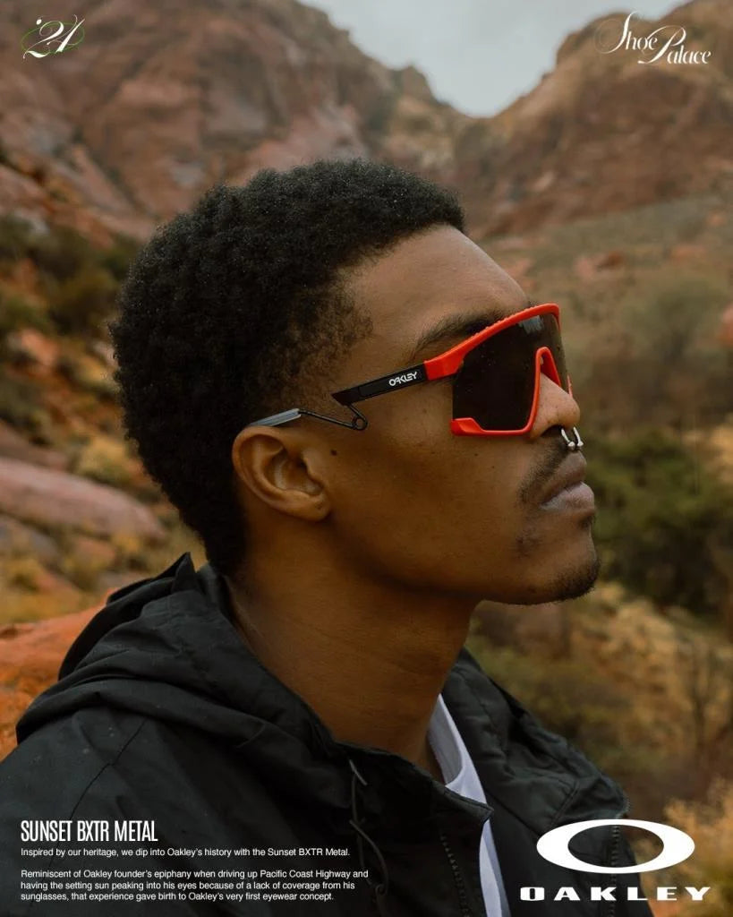Солнцезащитные очки Oakley BXTR METAL 923714, матовый серый, винтажный золотой, Prizm Black